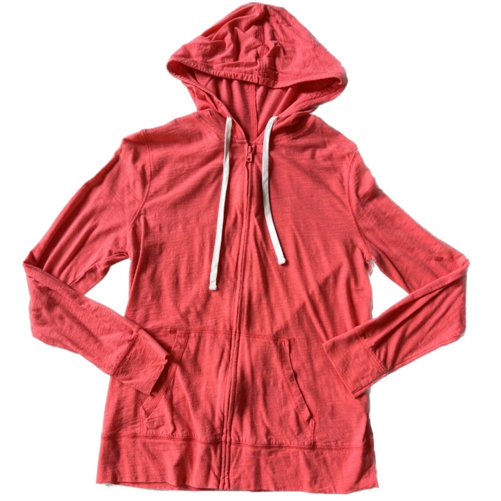 Zip-up orange/pink hoodie from Old Navy